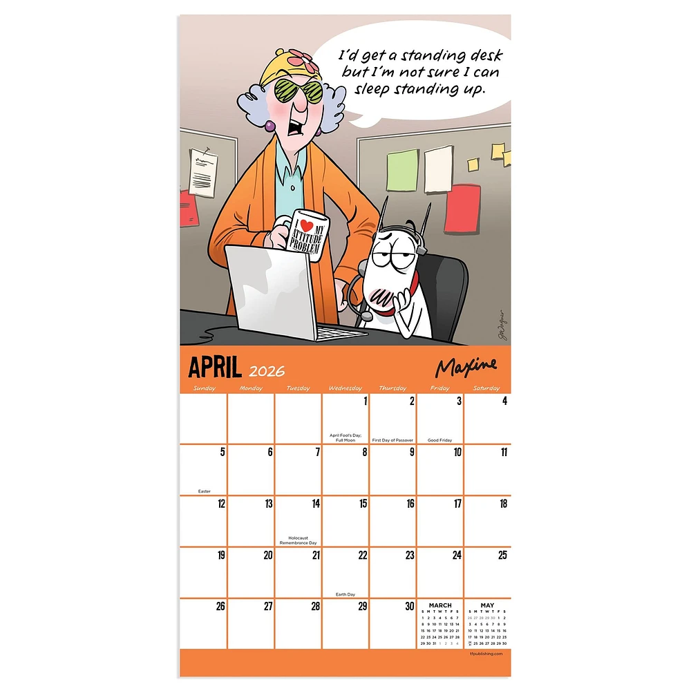 Maxine 2026 Mini Calendar