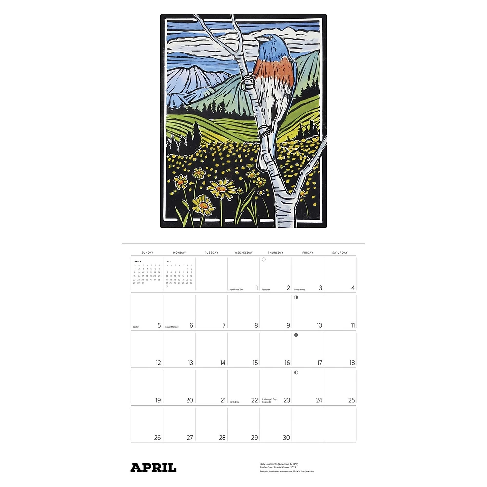 Molly Hashimoto Birds 2026 Wall Calendar