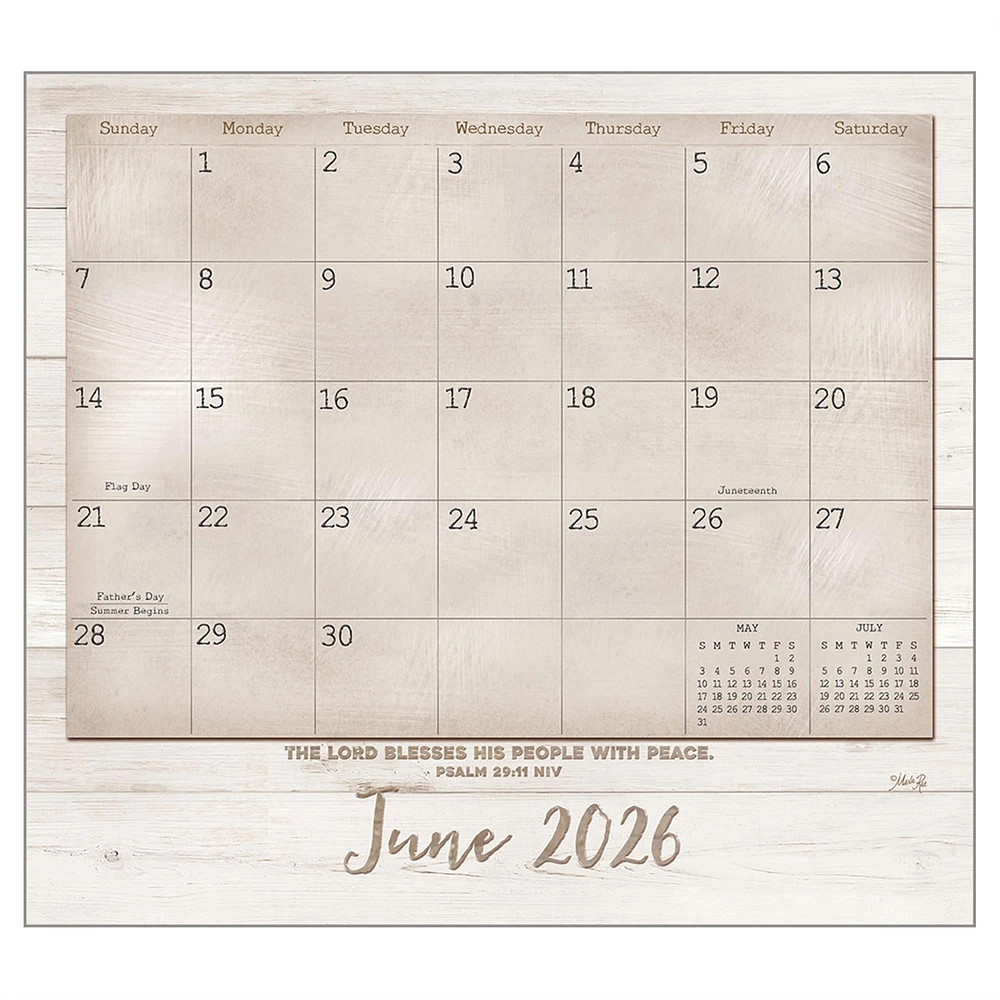 Faith And Family 2026 Deluxe Wall Calendar - Online Exclusive