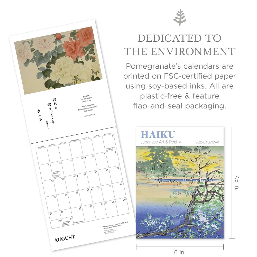 Haiku: Japanese Art And Poetry 2026 Mini Calendar