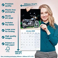 70s Superbikes 2026 Wall Calendar
