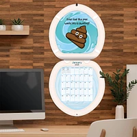 Poo Happens Die Cut 2026 Wall Calendar