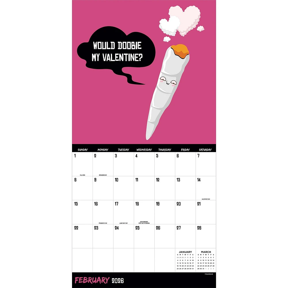 Rated R Puns 2026 Wall Calendar - Online Exclusive
