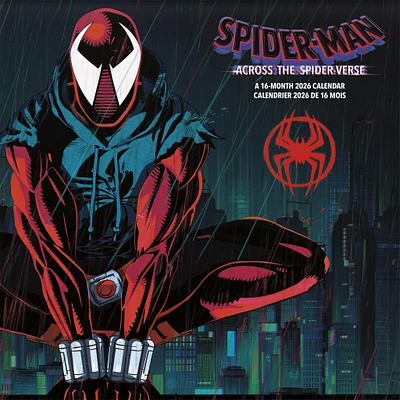 Spider Man Across The Spider Verse Bilingual 2026 Wall Calendar