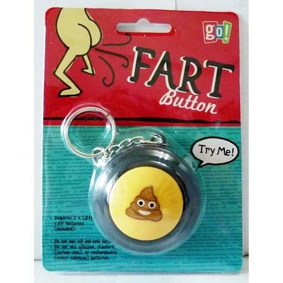 Fart Button Keychains