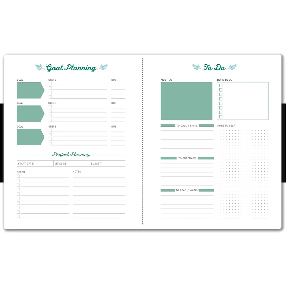 Greenery 2026 Monthly Planner - Calendar - Online Exclusive