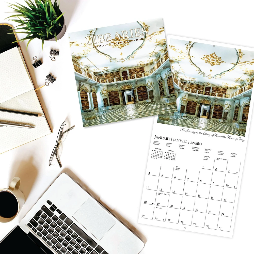 Libraries 2026 Wall Calendar