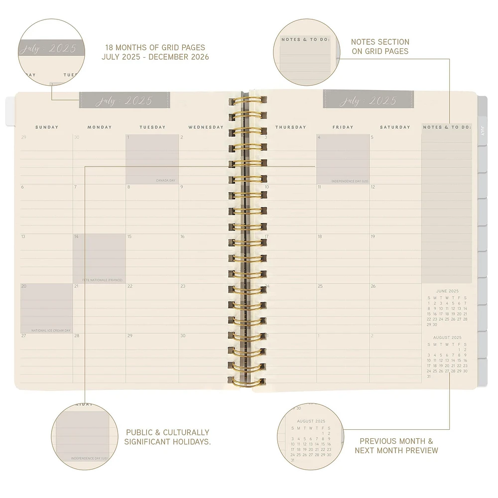 Farmhouse Floral 2025-2026 Engagement Calendar