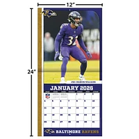 NFL Baltimore Ravens 2026 Wall Calendar