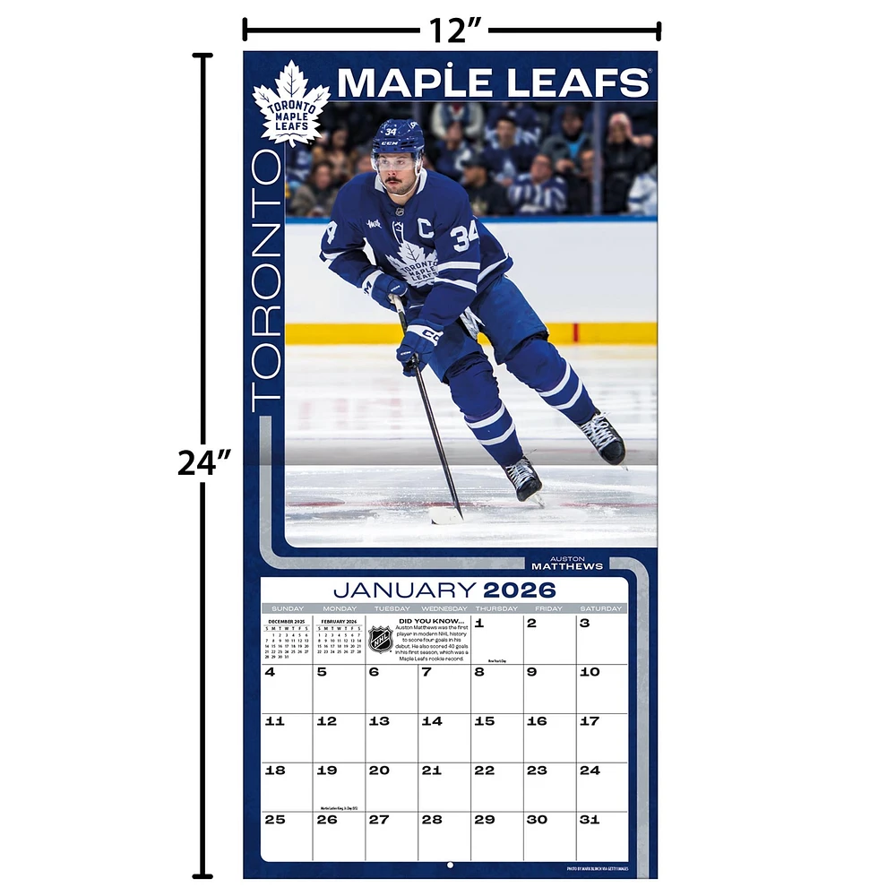 NHL Elite 2026 Wall Calendar