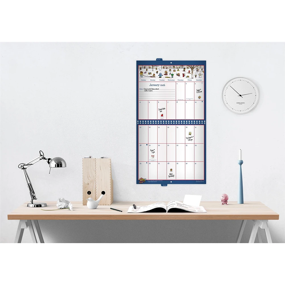 Motherword Tabbed English 2026 Wall Calendar