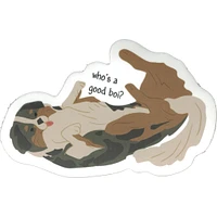 Whos a Good Boi Vinyl Sticker - FINAL SALE