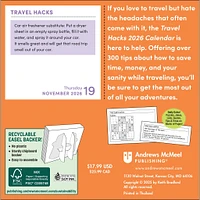 Travel Hacks 2026 Box Calendar - Online Exclusive