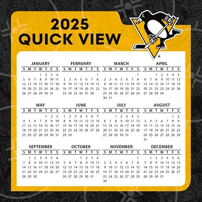 NHL Pittsburgh Penguins Box 2025 Calendar - Online Exclusive