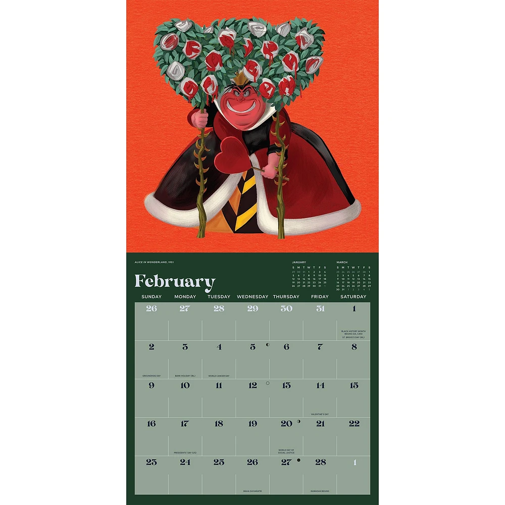 Disney Villains Wall 2025 Calendar - Online Exclusive