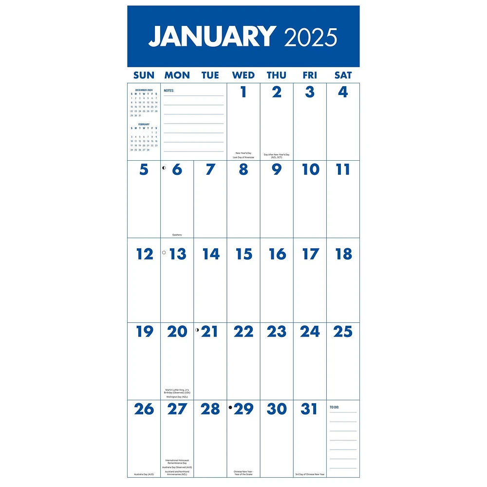 Mega Grid Wall 2025 Calendar