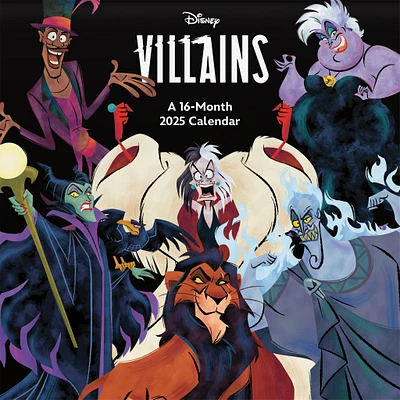 Disney Villains Wall 2025 Calendar