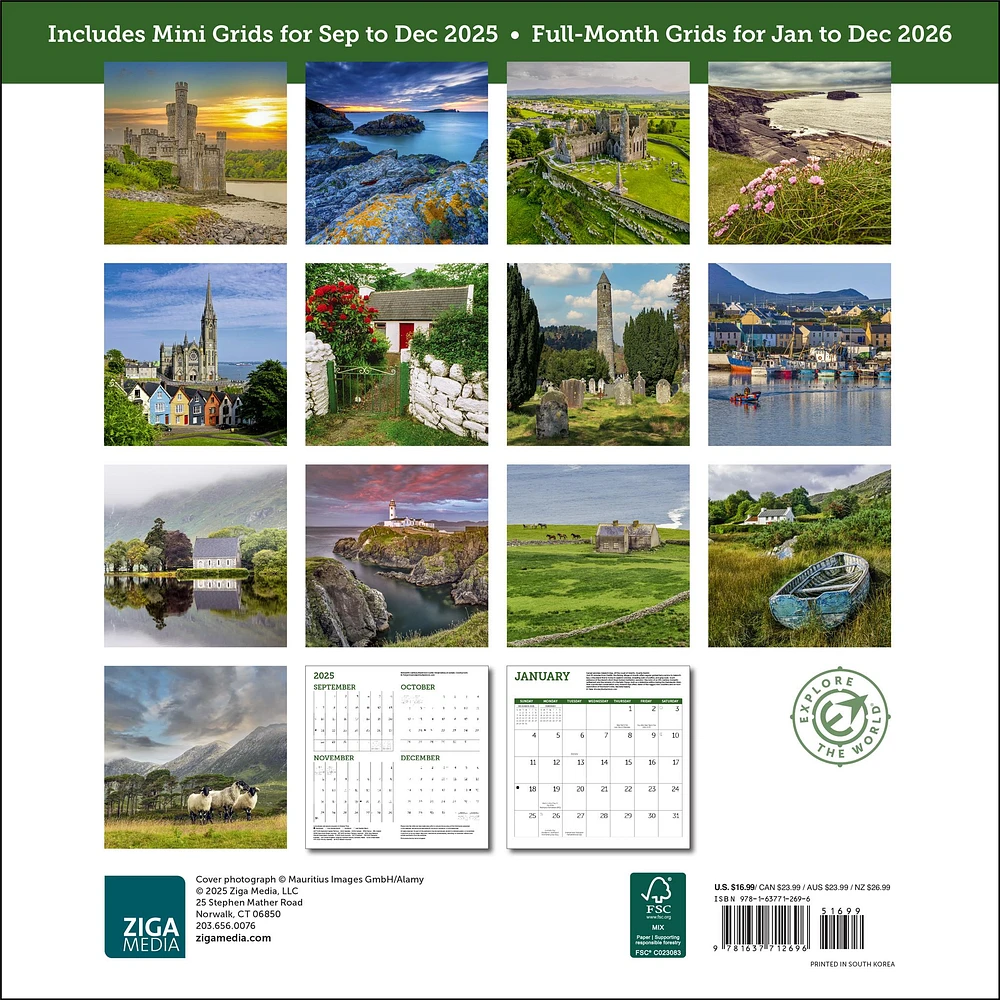 Irish Country 2026 Wall Calendar