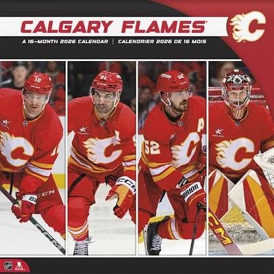 NHL Calgary Flames Bilingual 2026 Wall Calendar