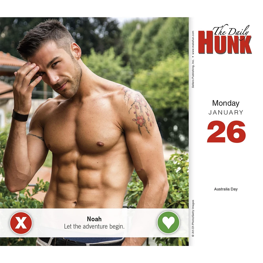 Daily Hunk 2026 Box Calendar