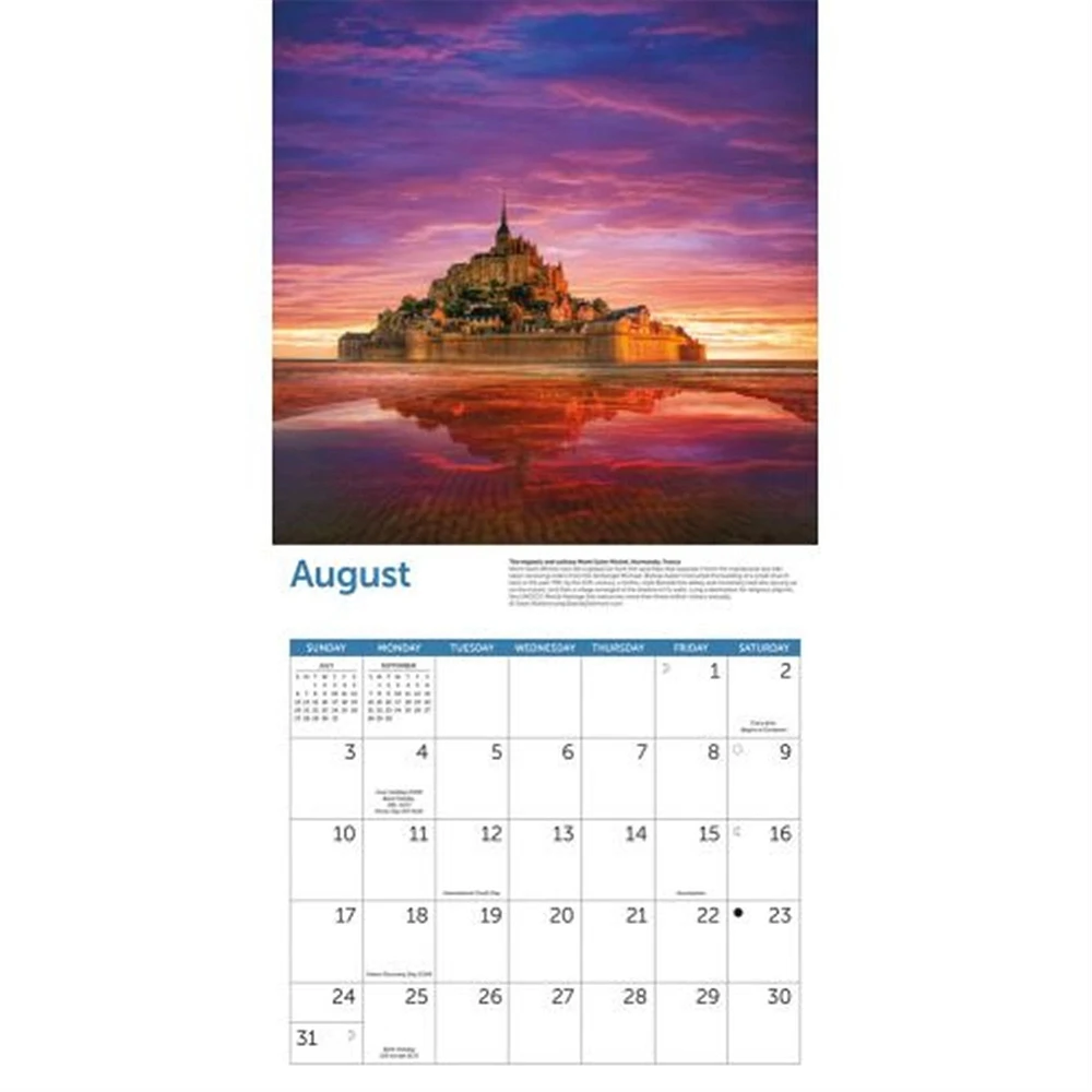 Castles Wall 2025 Calendar