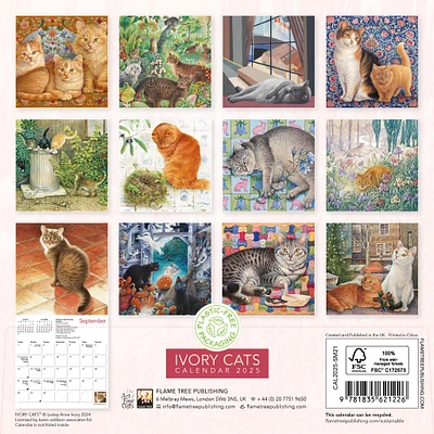 Ivory Cats Mini 2025 Calendar - Online Exclusive