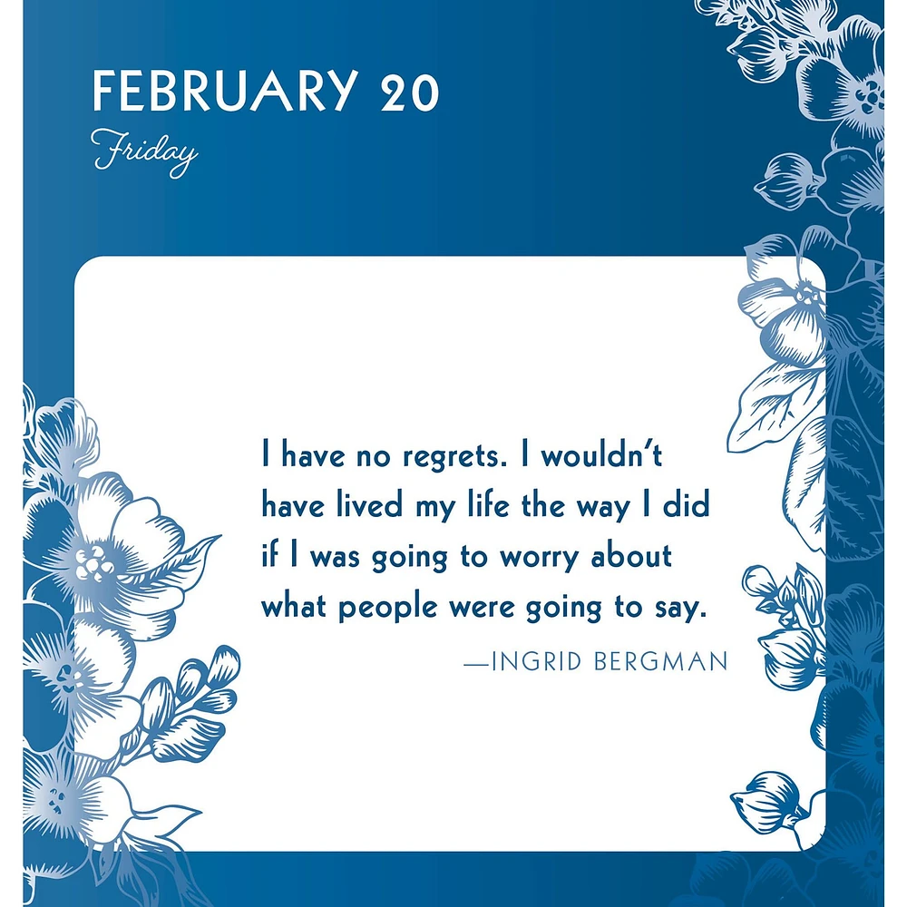 Great Quotes From Great Women 2026 Box Calendar - Online Exclusive