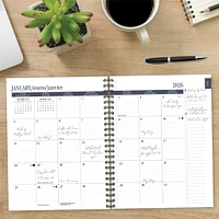 Contemporary Black 2026 Weekly Planner Calendar