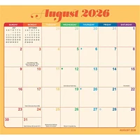 Rainbow Jumbo Magic Grip 2025-2026 Wall Calendar