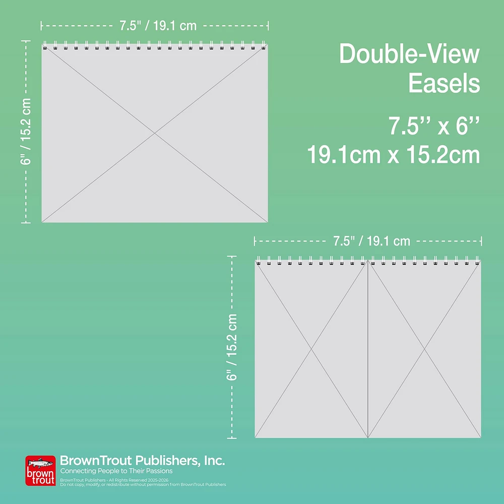 Chickens 2026 Double View Easel Calendar - Online Exclusive