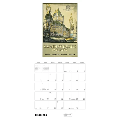 Canadian Travel Posters Wall 2025 Calendar