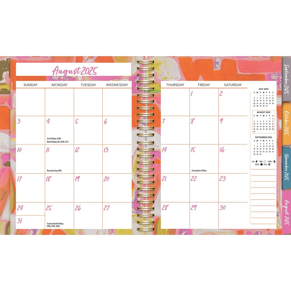 Abstract Expressions Plan It 2025-2026 Engagement Calendar