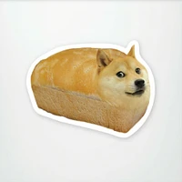 Doge Bread Vinyl Sticker - FINAL SALE