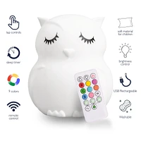 LumiPets - Owl Nightlight with Remote