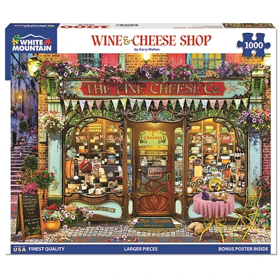 Wine & Cheese Shop 1000 Piece Puzzle White Mountain