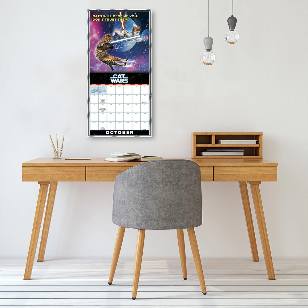 Cat Wars 2026 Wall Calendar