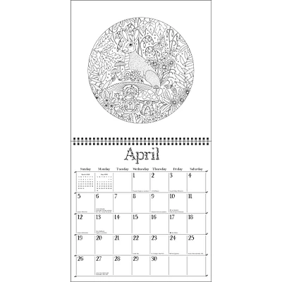 Johanna Basford's Coloring 2026 Wall Calendar