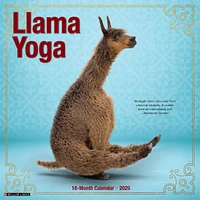 Llama Yoga Wall 2025 Calendar