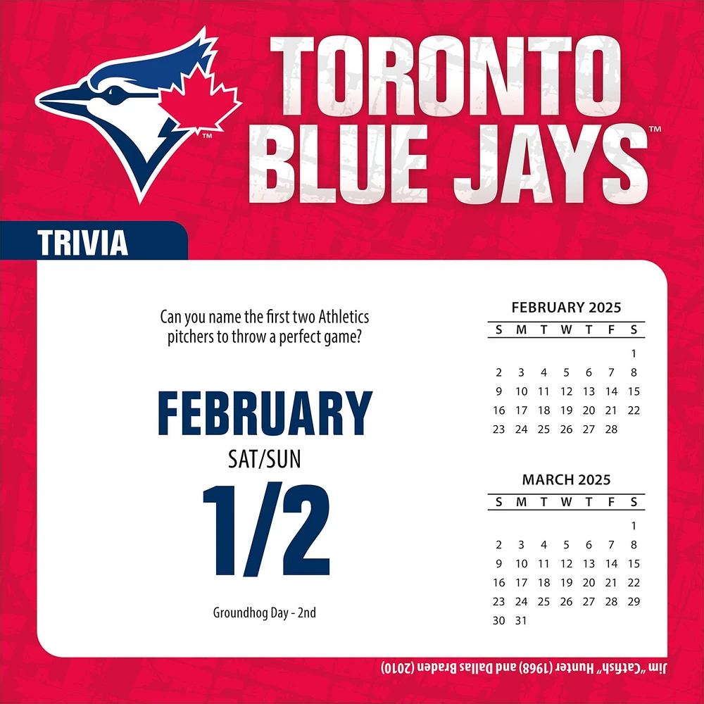 MLB Toronto Blue Jays Box 2025 Calendar