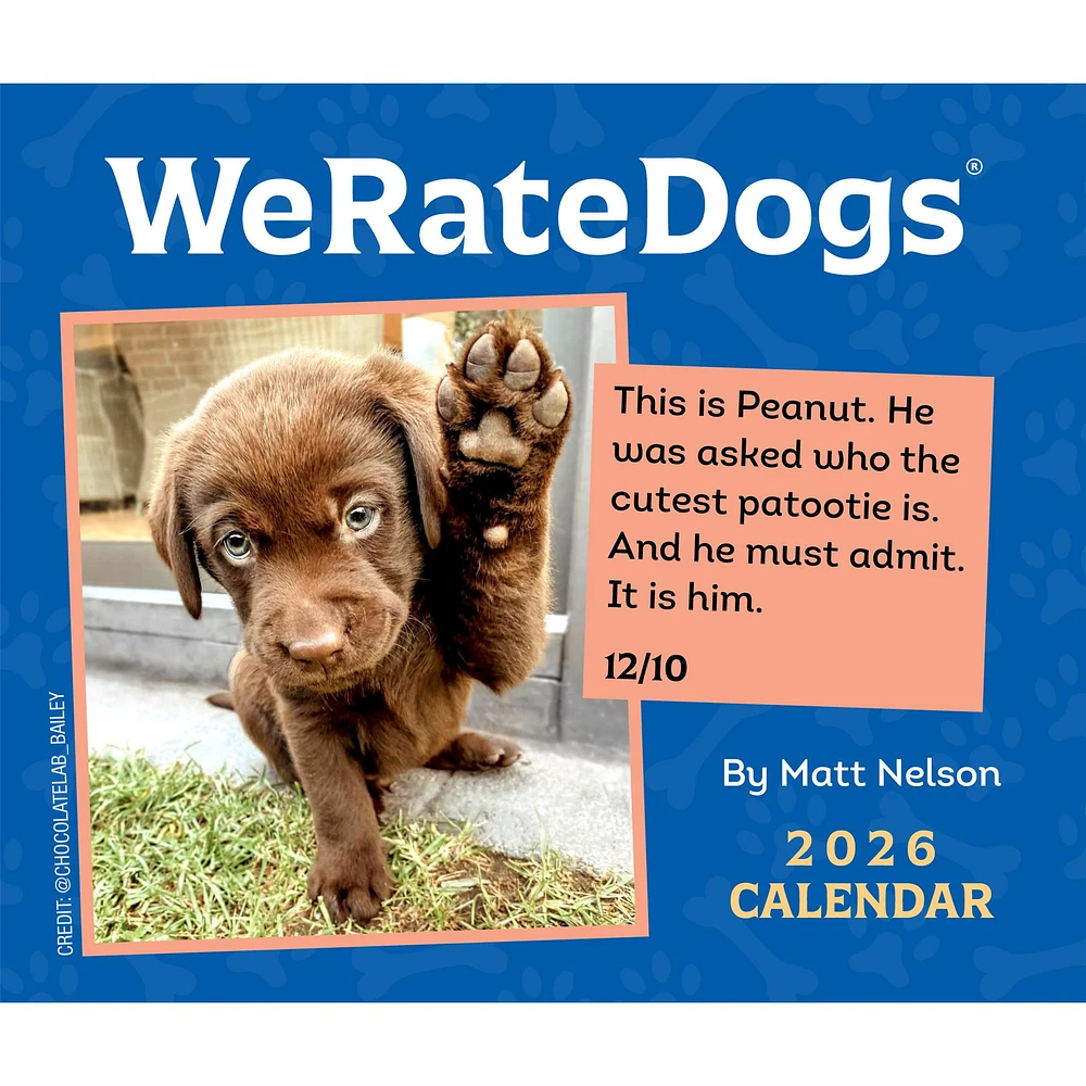 Weratedogs 2026 Box Calendar
