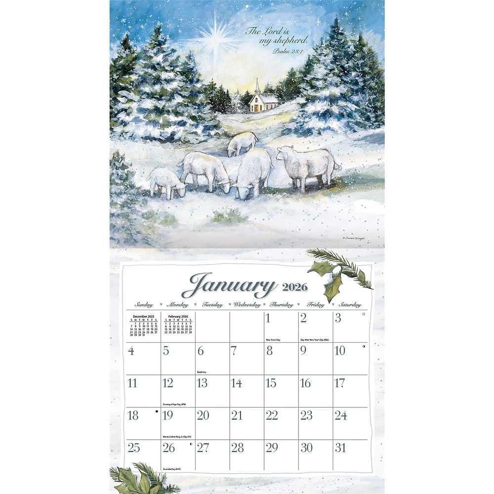 Lord Is My Shepherd 2026 Wall Calendar