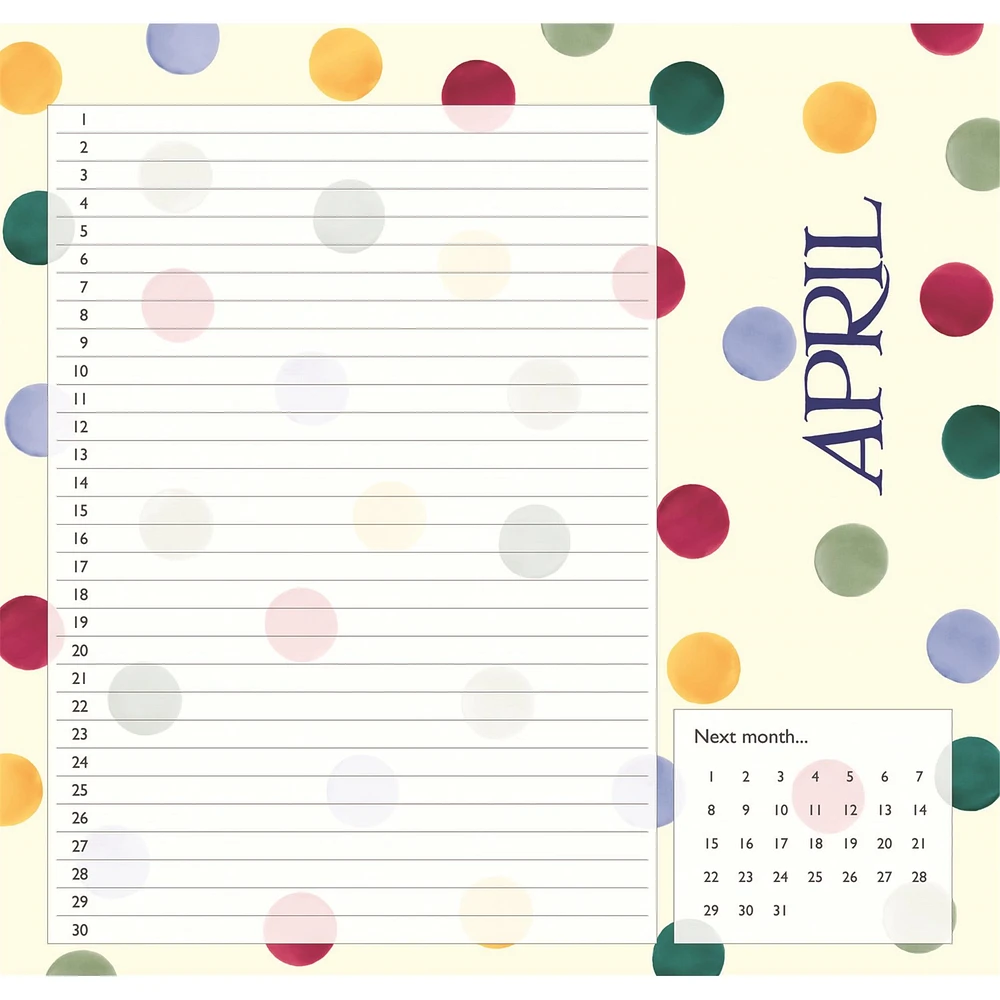 Emma Bridgewater Birthday and Special Occasions (Undated) Mini Calendar