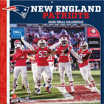 NFL New England Patriots 2026 Wall Calendar