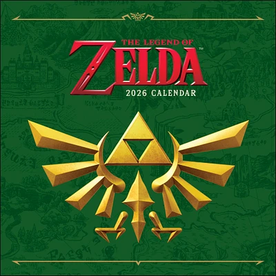 Legend Of Zelda Wall  2026 Calendar