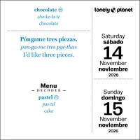 Lonely Planet: Spanish Phrasebook 2026 Box Calendar - Online Exclusive