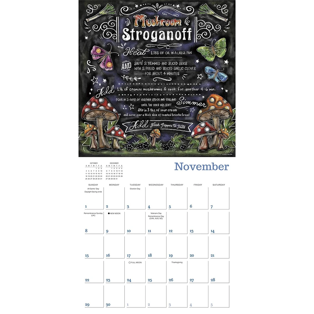 Cooking With Love Provides Food For The Soul 2026 Wall Calendar