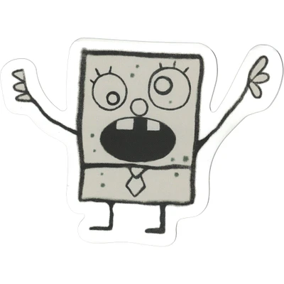 Doodlebob Vinyl Sticker - FINAL SALE