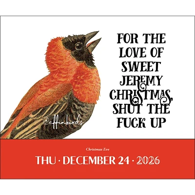Effin' Birds 2026 Box Calendar