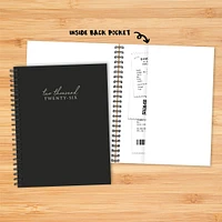 Contemporary Black 2026 Weekly Planner Calendar