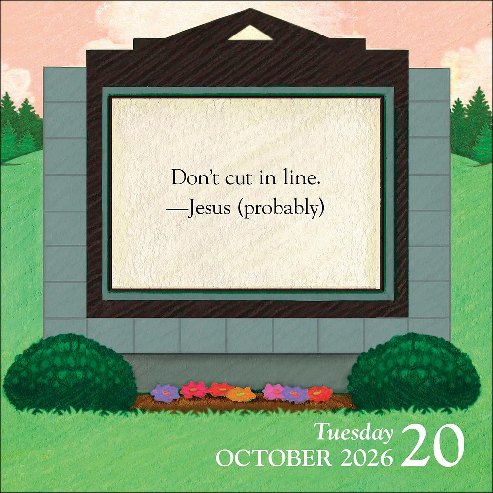 Church Signs 2026 Box Calendar